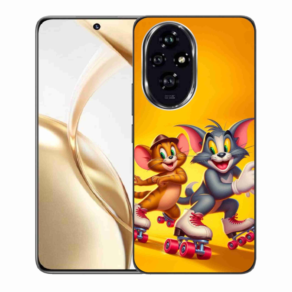 Zselés borítás mmCase a Honor 200 5G készülékhez - tom and jerry