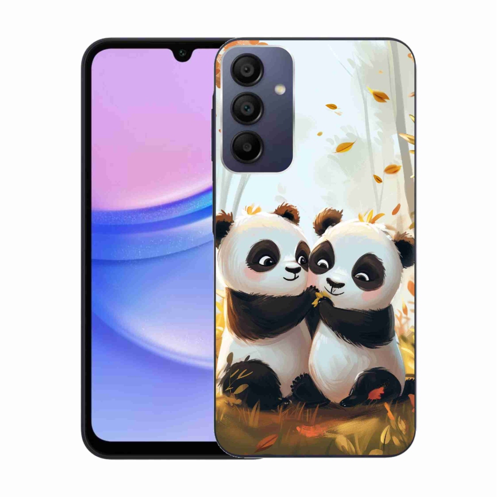 Zselés borítás mmCase Samsung Galaxy A15 4G/5G - pandák