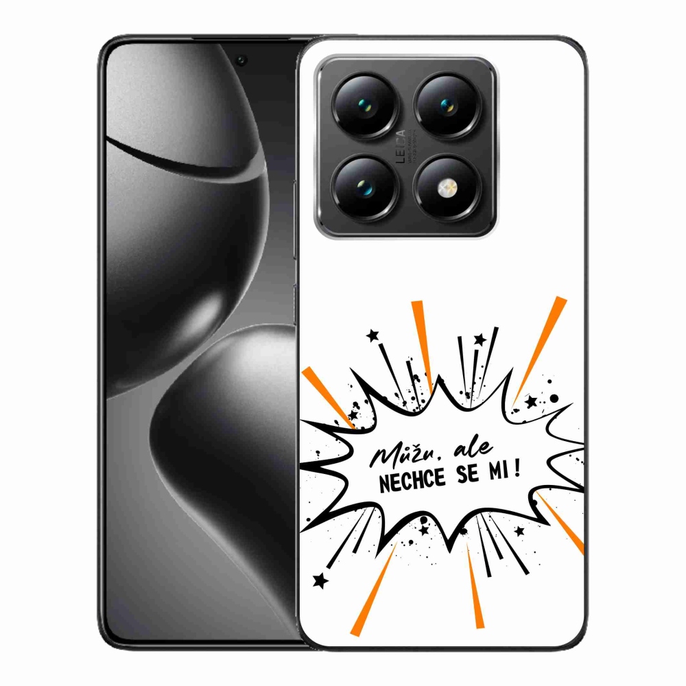 Gél borító mmCase a Xiaomi 14T-hez - vicces szöveg 11 fehér háttérrel