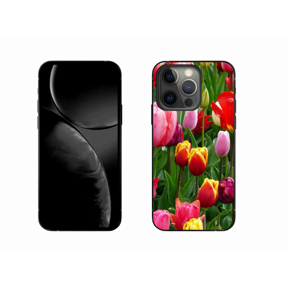 Zselés borítás mmCase iPhone 13 Pro készülékhez - tulipánok