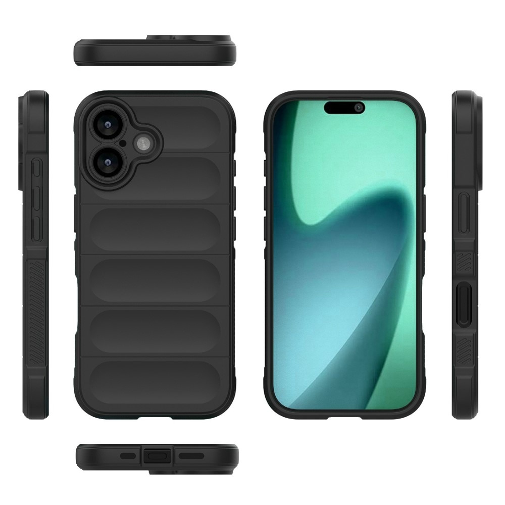 Rugg tartós zselés tok iPhone 17 készülékhez - fekete