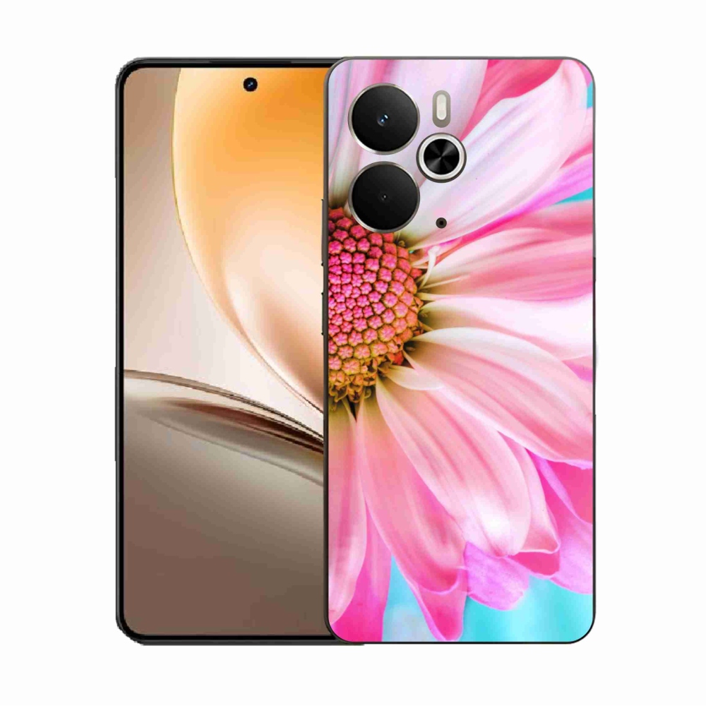 Gél borító mmCase a Realme 14 5G készülékhez - rózsaszín virág