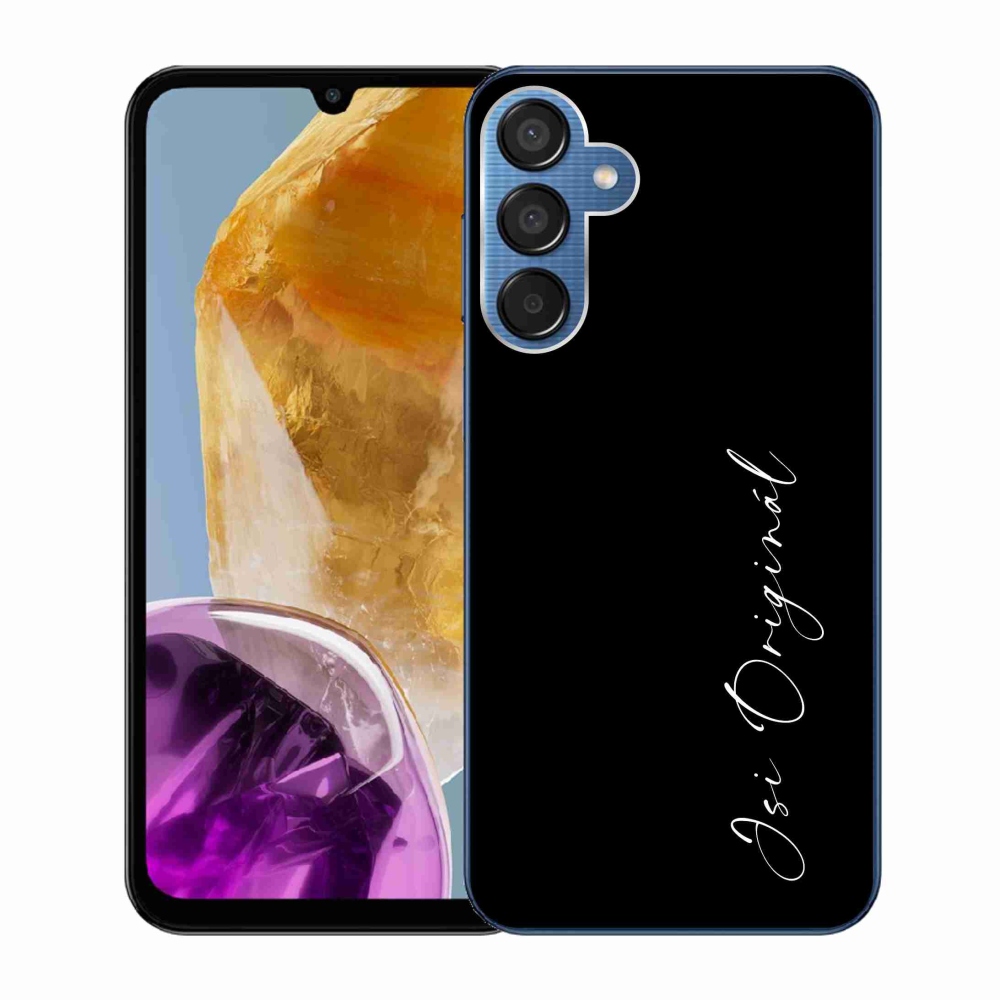 Gél borító mmCase a Samsung Galaxy M15 5G - te vagy az eredeti fekete háttérrel