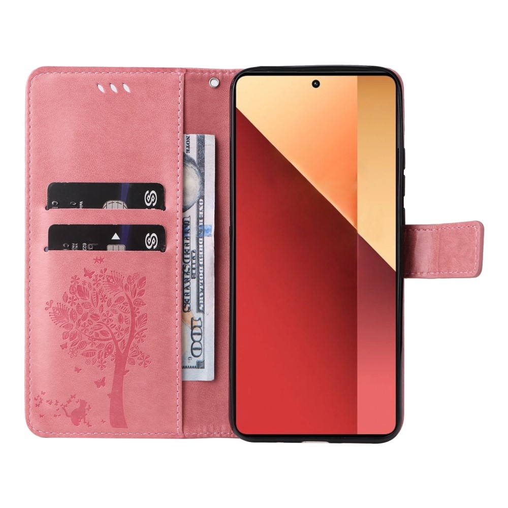 Fák könyve tok Xiaomi Redmi Note 13 Pro 4G/Poco M6 Pro - rózsaszínű
