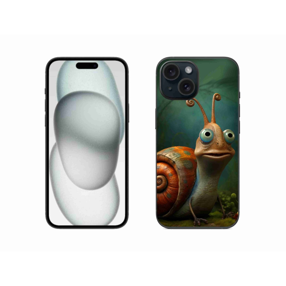 Zselés borítás mmCase iPhone 15 készülékhez - csiga