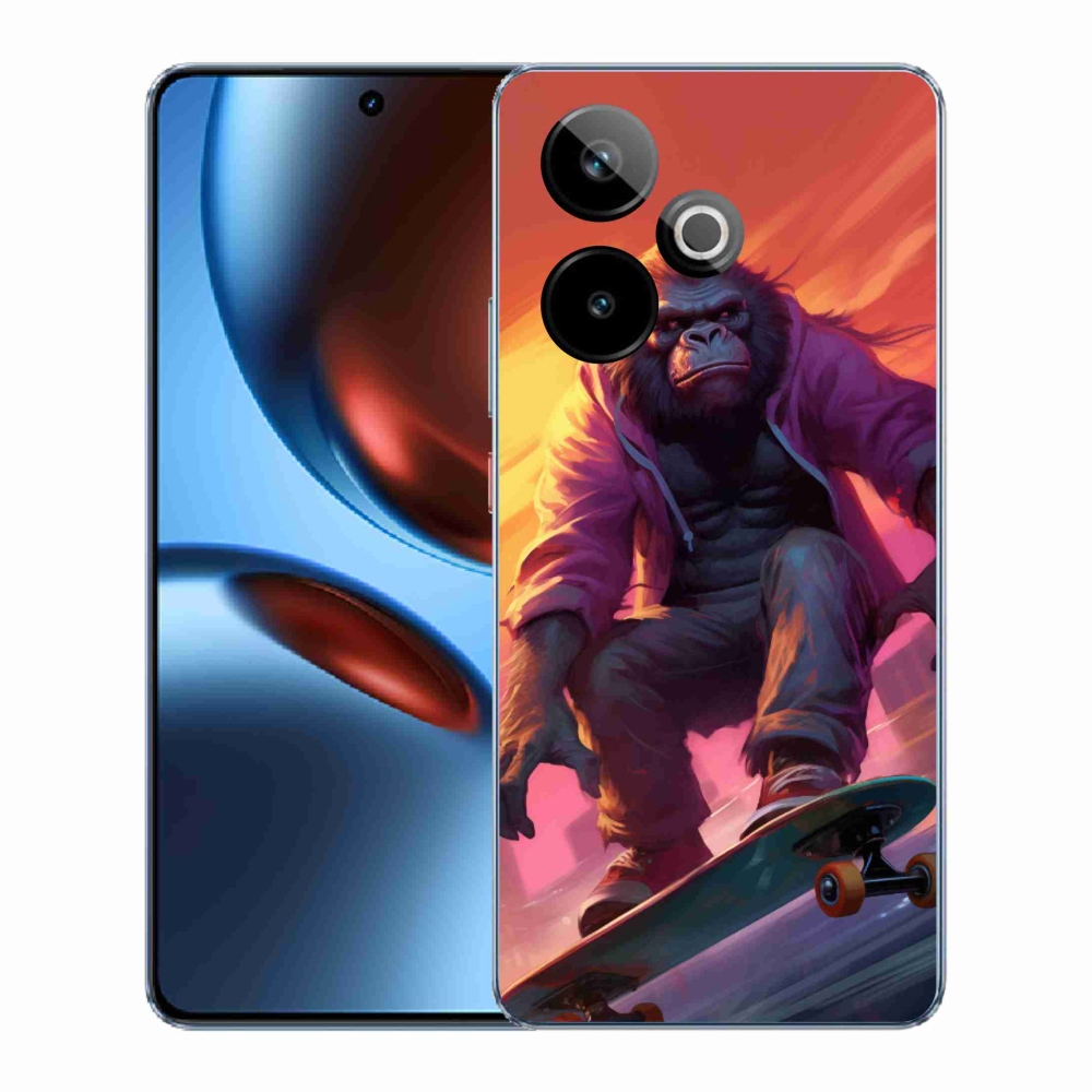Rugalmas zselés tok mmCase képpel a Realme GT 7 5G/GT 7T 5G számára - gorilla gördeszkán