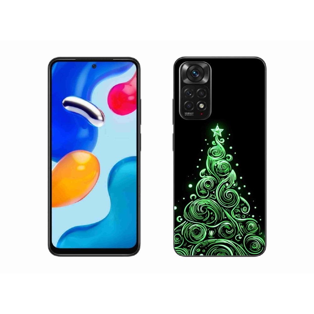 Gél borítás mmCase a Xiaomi Redmi Note 11S 4G-hez - neon karácsonyfa 3
