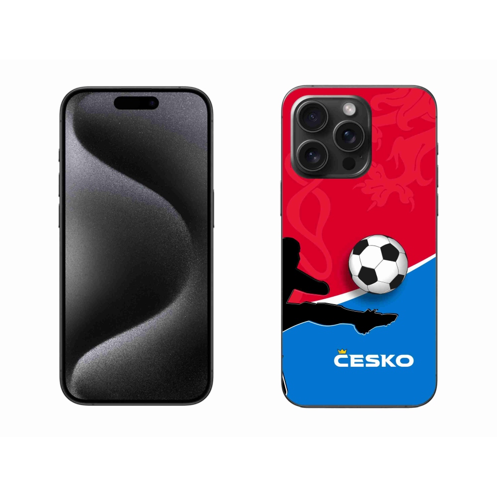 Gél borítás mmCase iPhone 15 Pro Max készülékhez - Labdarúgás Csehország 2