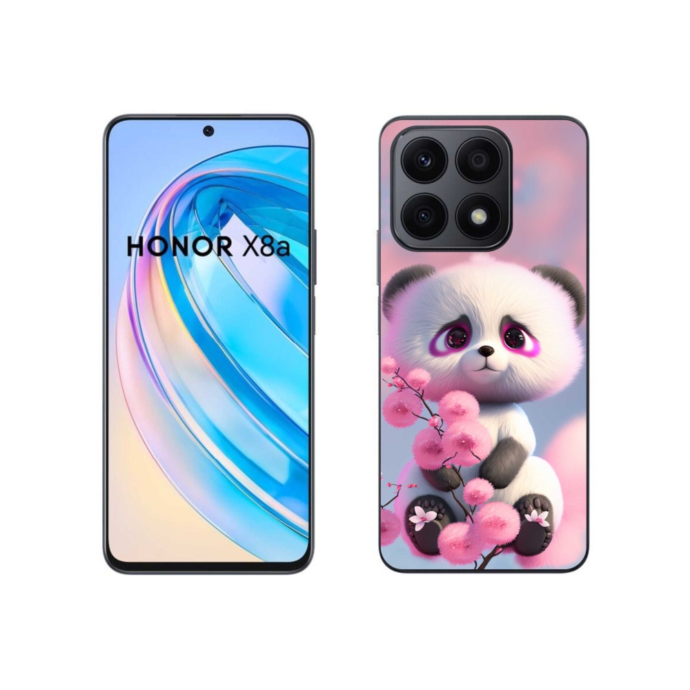 Zselés borítás mmCase a Honor X8a készülékhez - aranyos panda 1