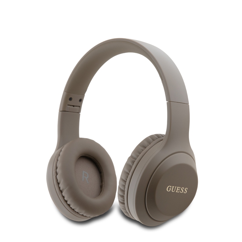 Guess Classic Silver Logo Bluetooth sztereó fejhallgató barna