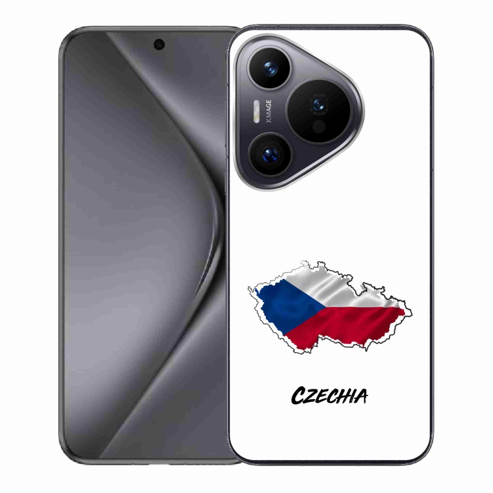 Gél borító mmCase a Huawei Pura 70 - Csehország fehér háttérrel