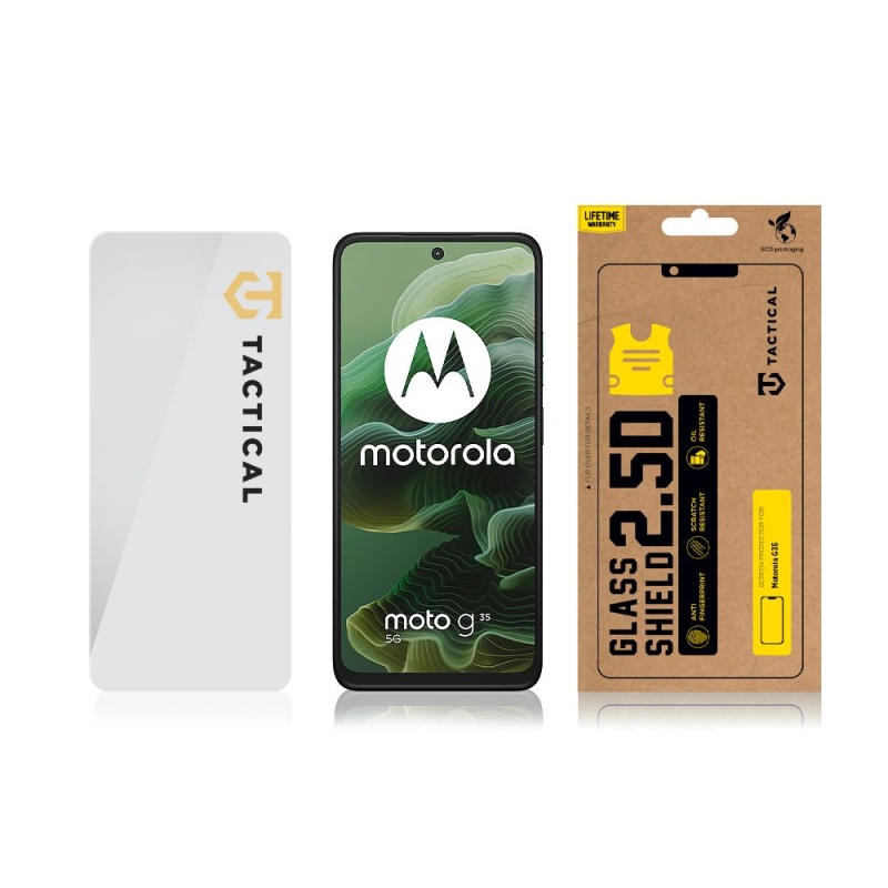 Taktikai üvegpajzs 2.5D üveg a Motorola G35-hez Tiszta
