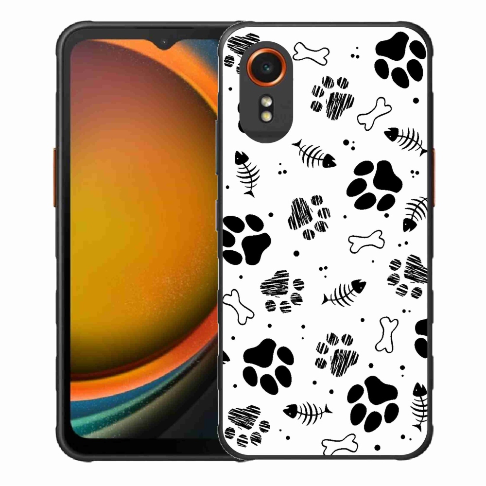 Gél borítás mmCase Samsung Galaxy Xcover 7 - kutyamancsok 1