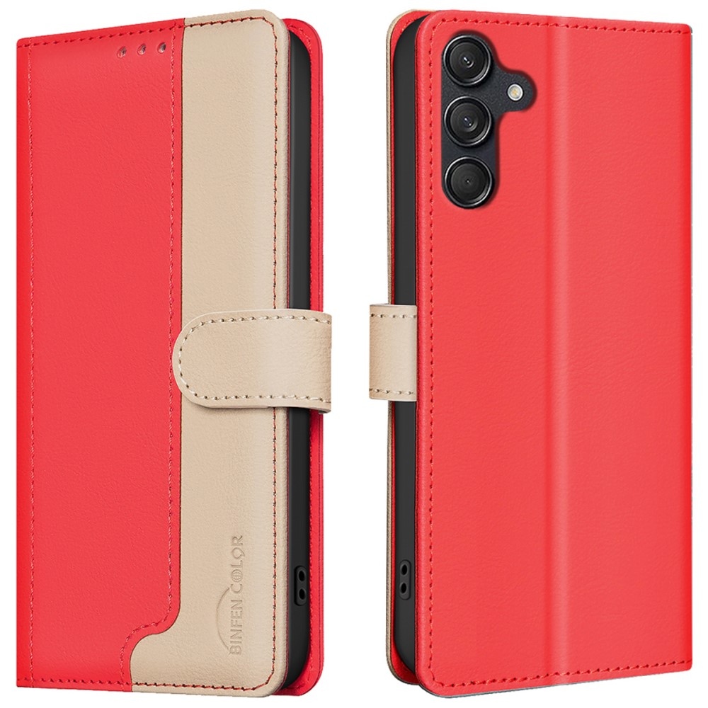 BNF DUO könyvtáska Samsung Galaxy A36 5G - piros