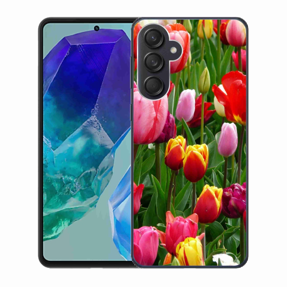 Zselés borítás mmCase Samsung Galaxy M55 5G - tulipánok