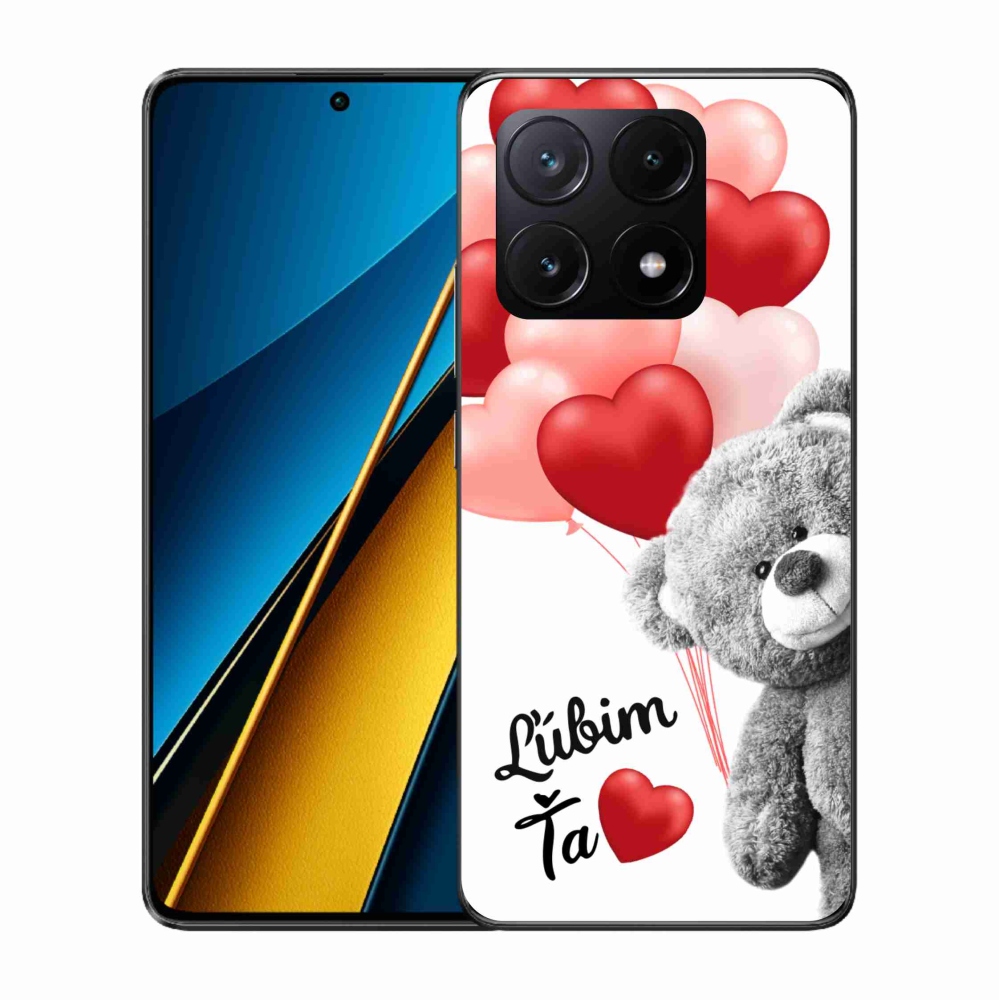 Gél tok mmCase a Xiaomi Poco X6 Pro 5G számára - I love you en