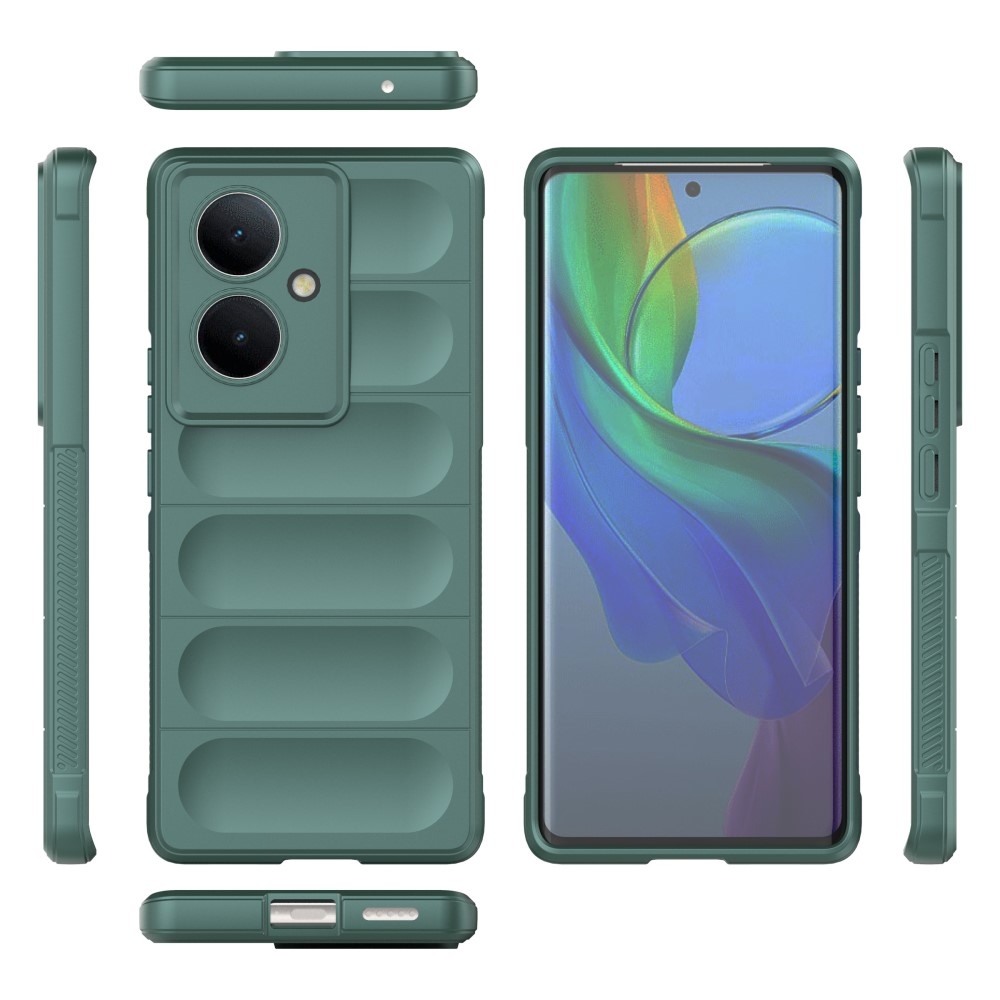 Rugg tartós zselés tok a Vivo V29 Lite 5G-hez - zöld
