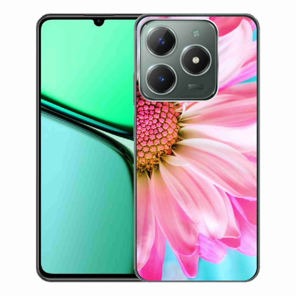Zselés borító mmCase a Realme C61 készülékhez - rózsaszín virág