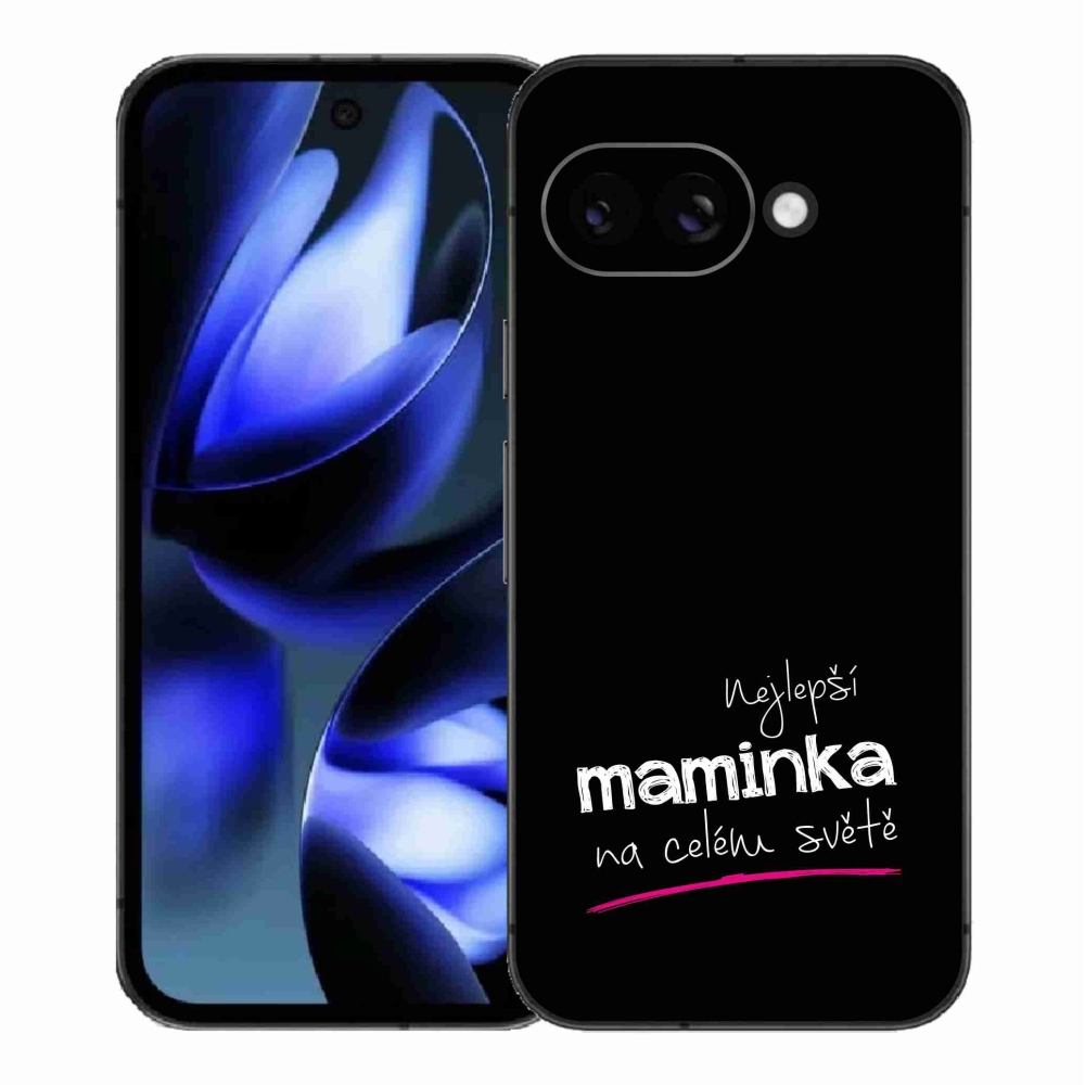 Gél borítás mmCase a Google Pixel 9a - Legjobb anya 4 fekete háttérrel