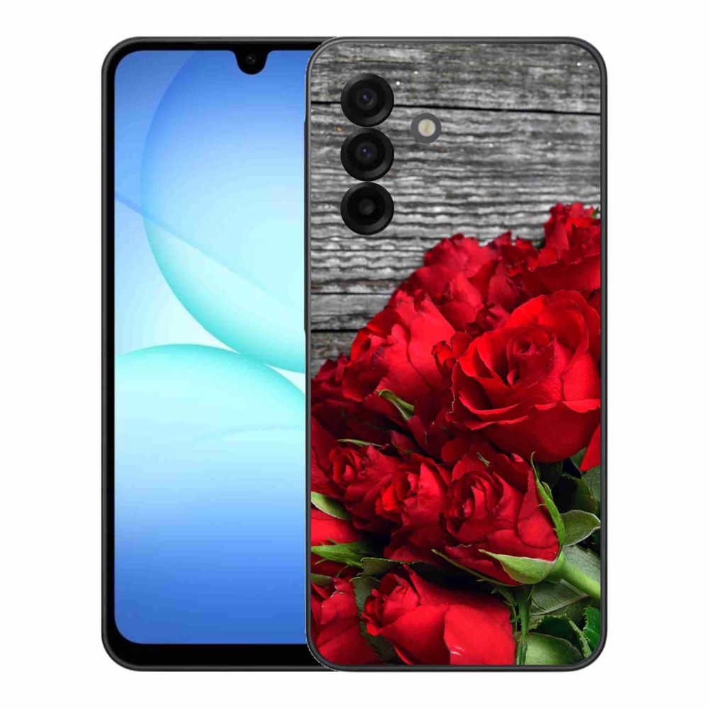 Gél borítás mmCase Samsung Galaxy A17 5G - piros rózsa