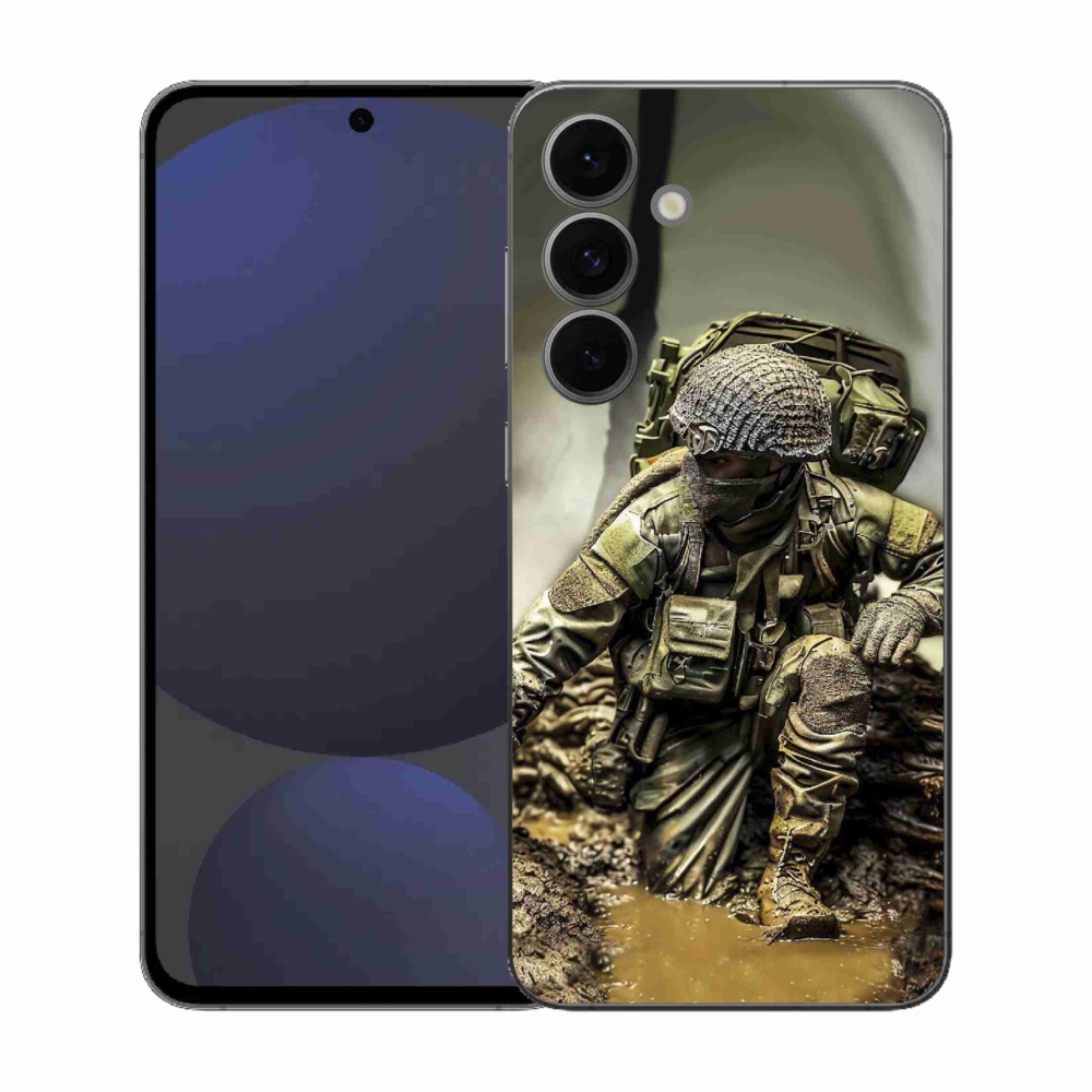 Zselés borítás mmCase Samsung Galaxy S25 FE - katonás