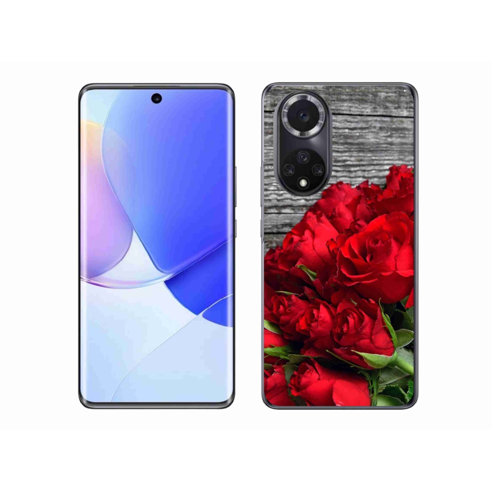 Gél borítás mmCase a Huawei Nova 9-re - piros rózsa