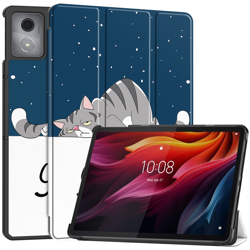 Patte intelligens záró tok Lenovo Tab K11 Plus-hoz - macska