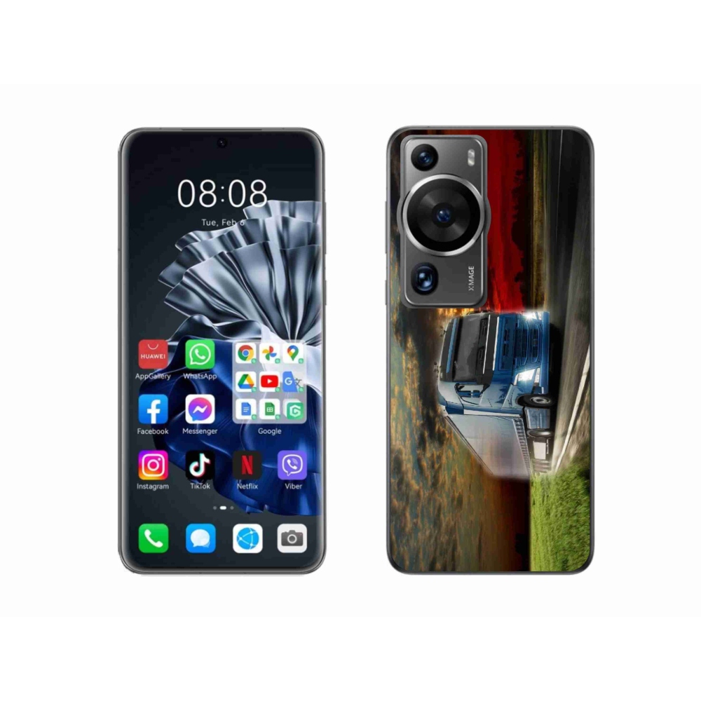 Gél borítás mmCase a Huawei P60 Pro készülékhez - teherautó 4