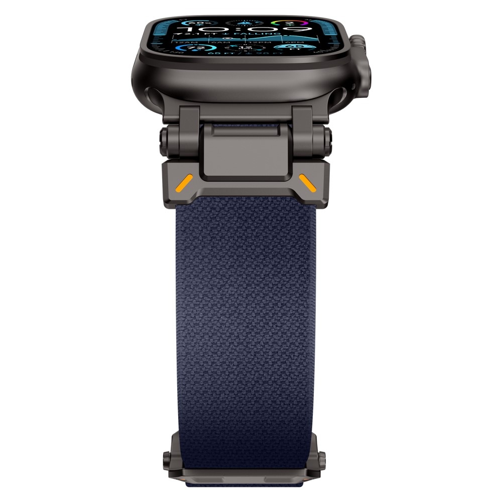 Fém nejlon szíj Apple Watch Ultra/Ultra 2 49mm/SE/SE 2022/2023 44mm/10 46mm/9/8/7 45mm/6/5/4 44mm/3/2/1 42 mm - kék