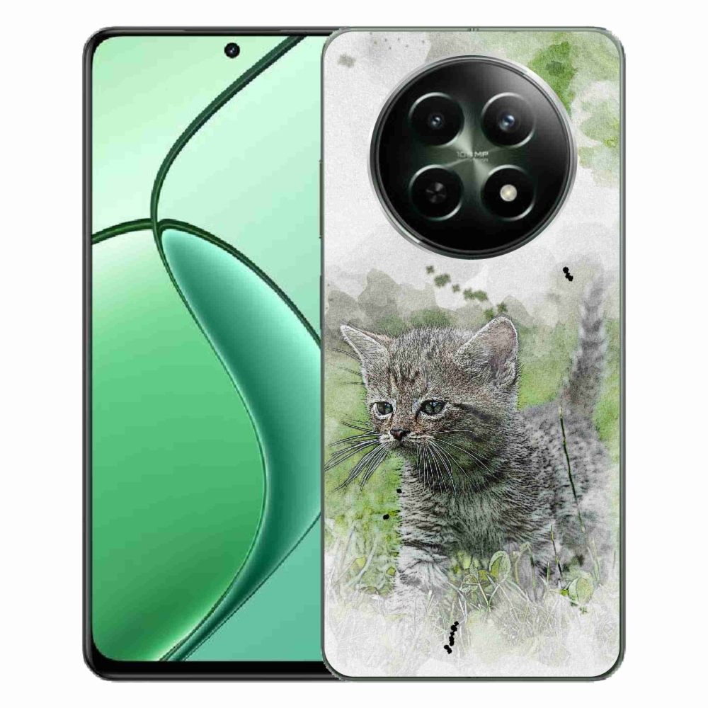 Gél borítás mmCase a Realme 12 5G/12x 5G - aranyos cica 1