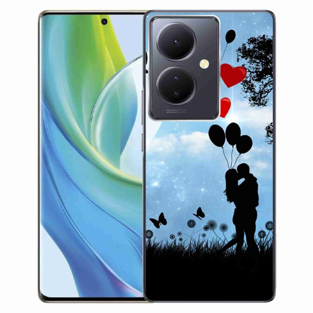 Gél tok mmCase a Vivo V29 Lite 5G számára - szerelmes pár