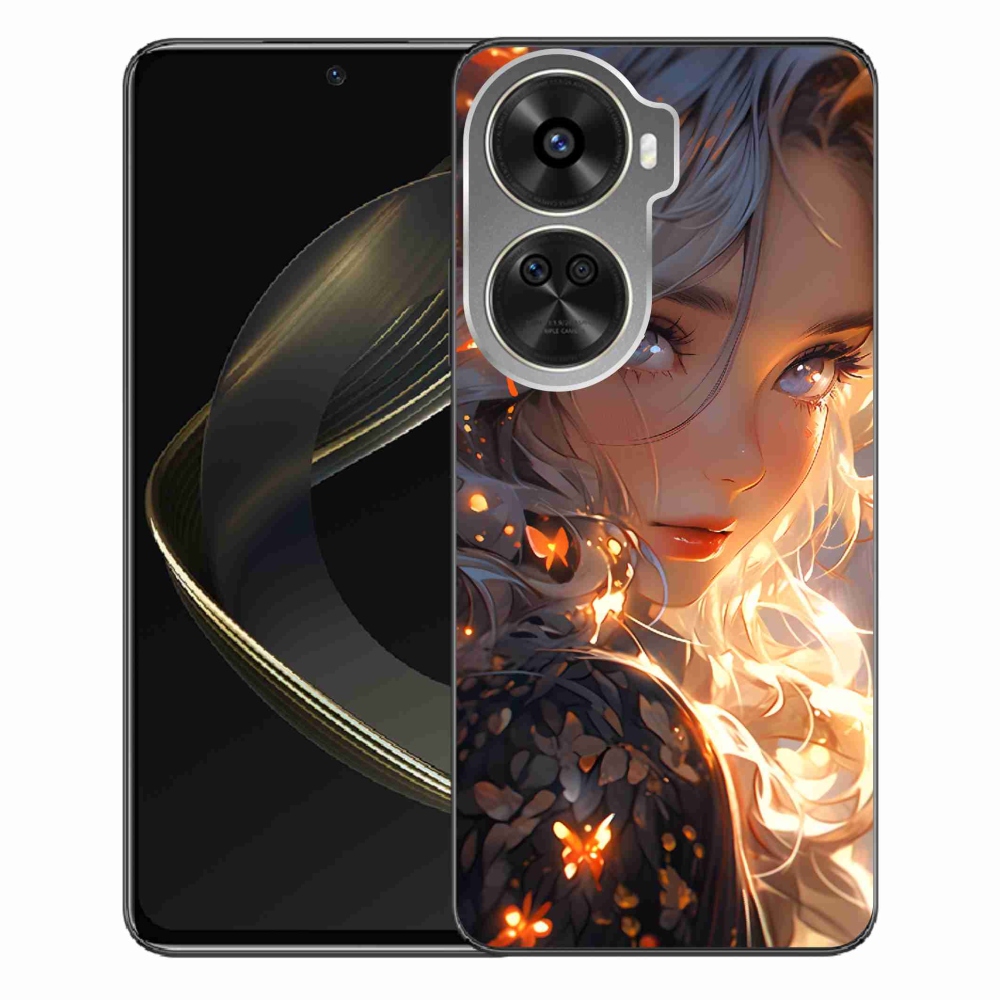 Gél borító mmCase a Huawei Nova 12 SE-hez - lány és pillangók