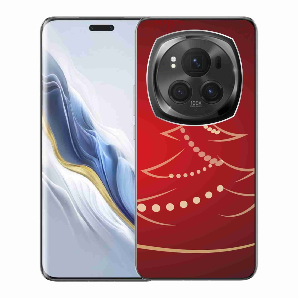 Gél borítás mmCase a Honor Magic 6 Pro 5G számára - karácsonyfa karikatúra