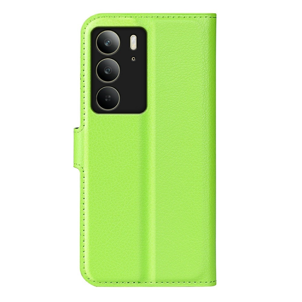 Litchi könyvtáska a Realme C75 készülékhez - zöld