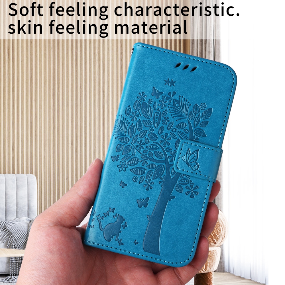 Fák könyv tokja Xiaomi Poco F7 5G - kék