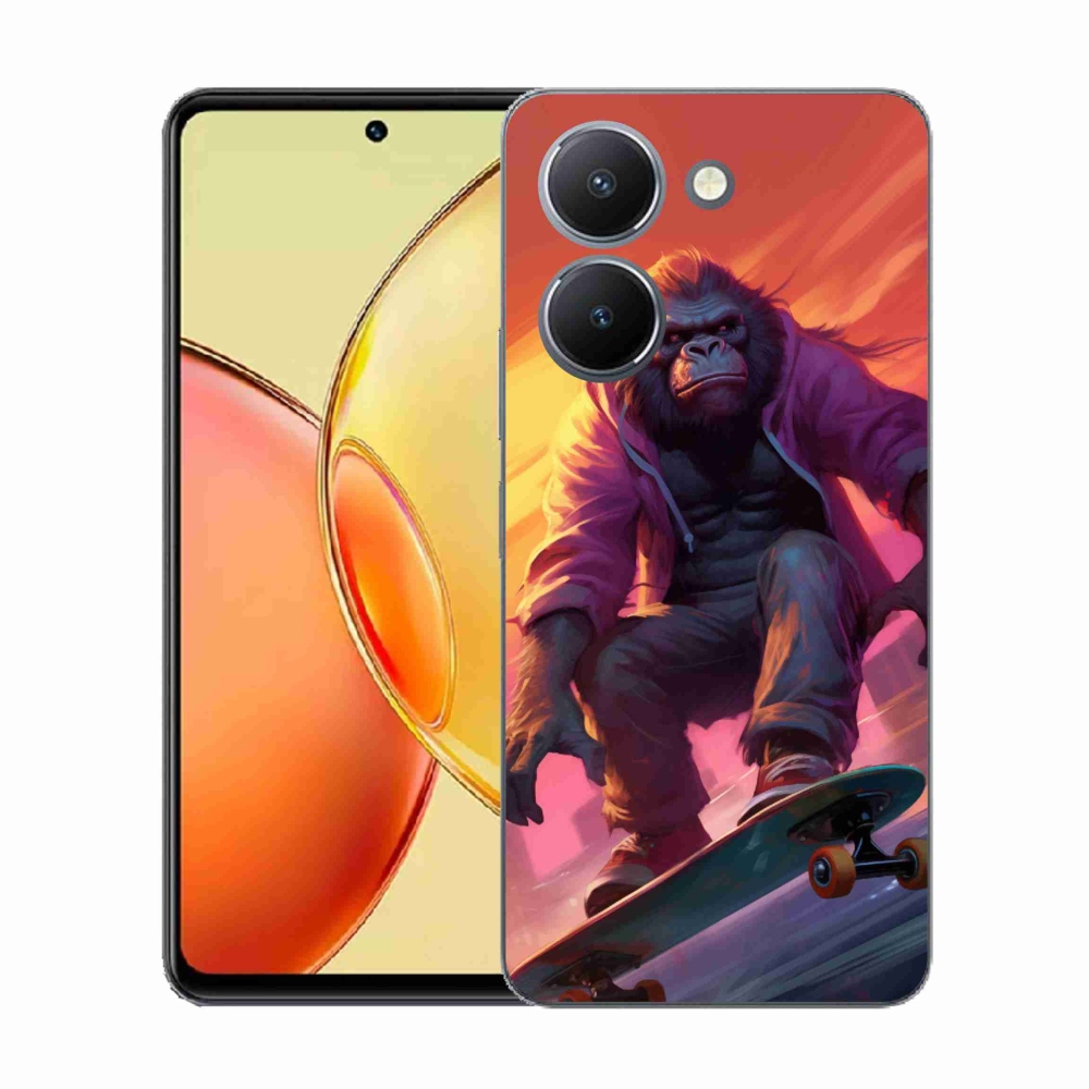 Gél borítás mmCase a Vivo Y36-hoz - gorilla a gördeszkán