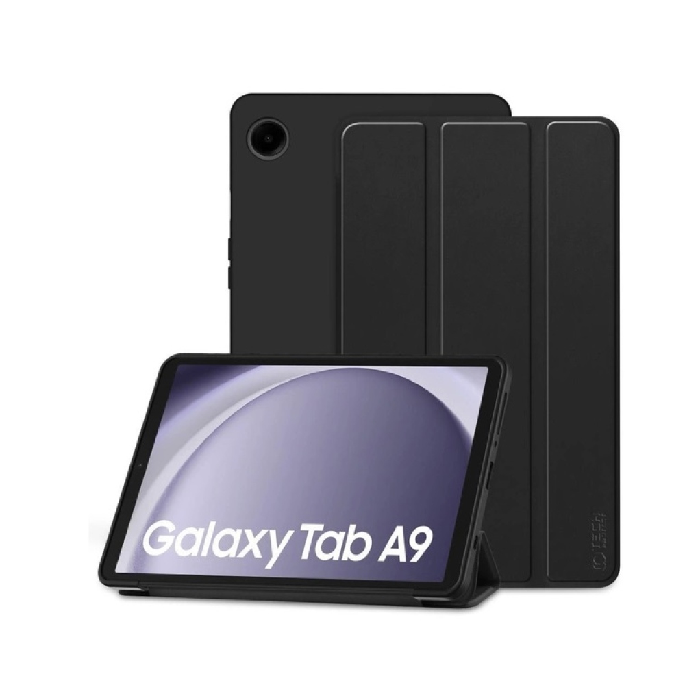 Tech intelligens záró tok Samsung Galaxy Tab A9 készülékhez - fekete