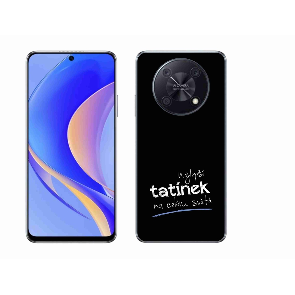 Gél borító mmCase a Huawei Nova Y90 - legjobb apuci 4 fekete háttérrel