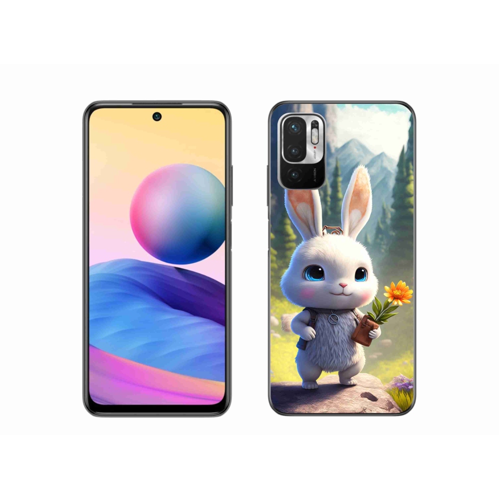 Gél borító mmCase a Xiaomi Poco M3 Pro/5G számára - aranyos nyuszi
