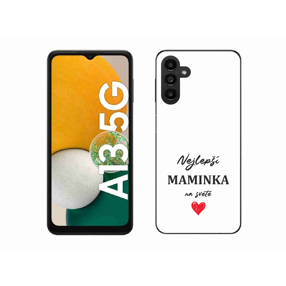 Gél borító mmCase Samsung Galaxy A13 5G - legjobb anya 1 fehér háttér