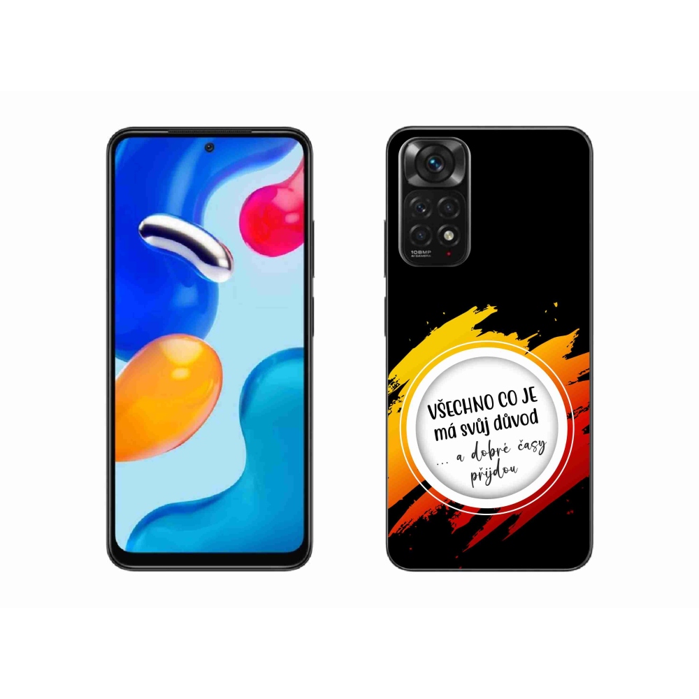Gél borítás mmCase a Xiaomi Redmi Note 11 4G-hez - idézet 3 fekete háttér