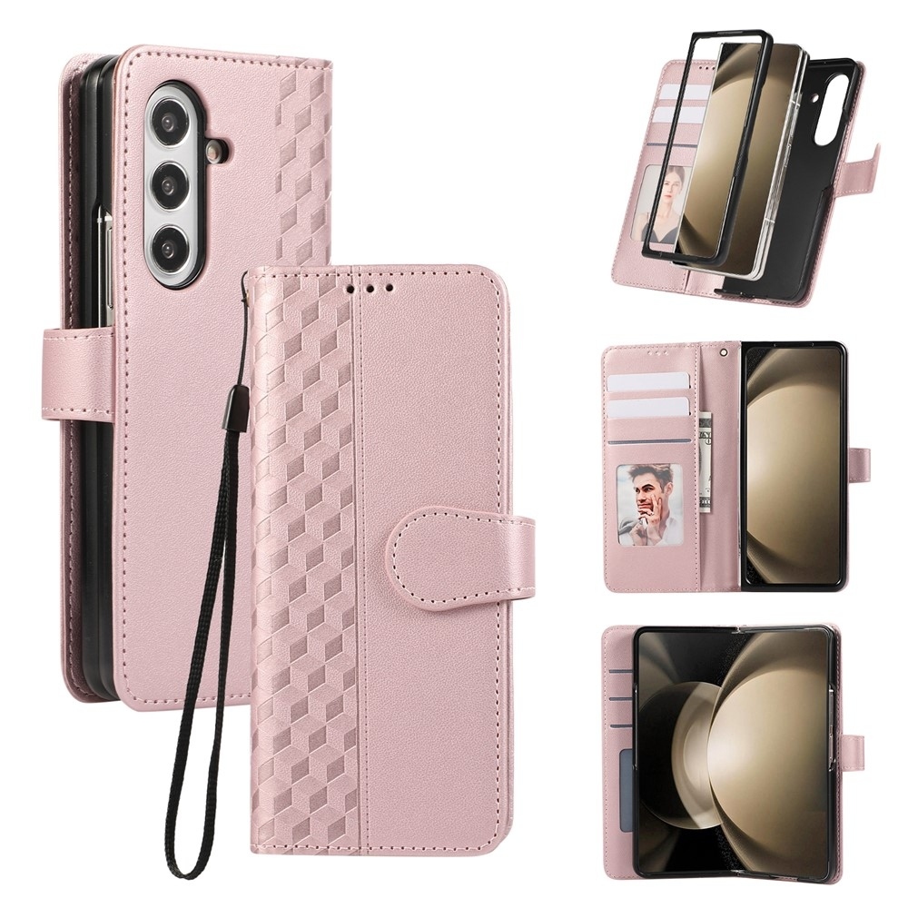 Gridy könyvtáska Samsung Galaxy Z Fold7 5G - rózsaarany színű