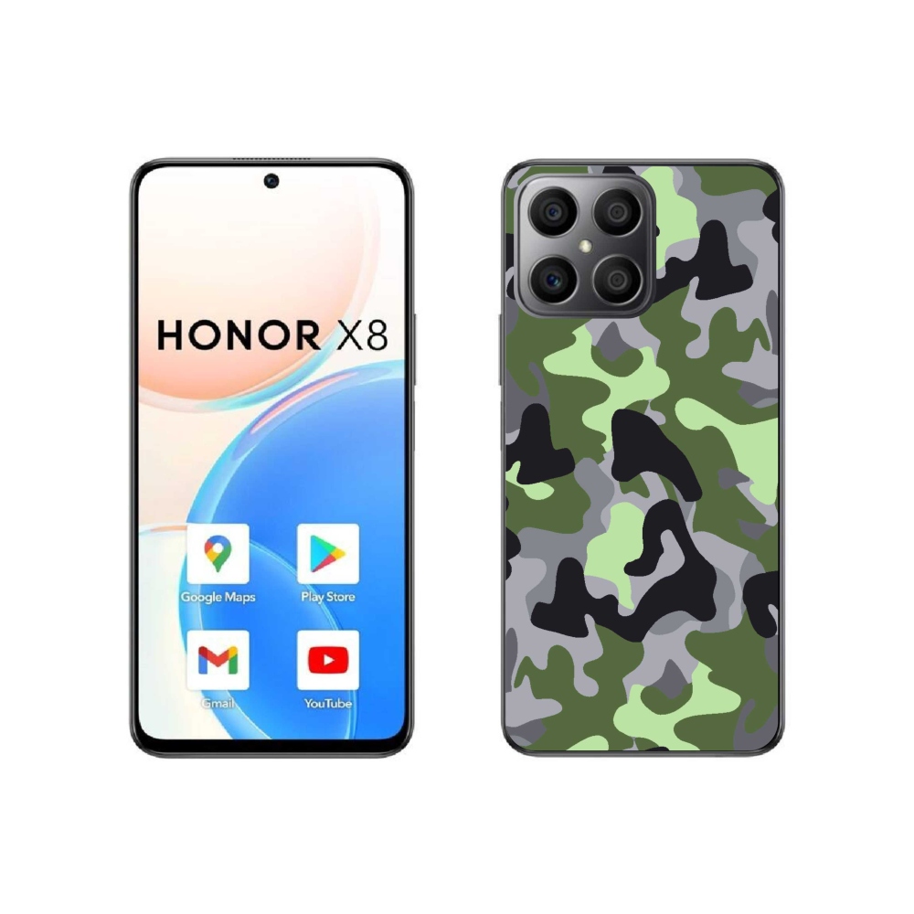 Gél borítás mmCase a Honor X8 4G-hez - álcázó minta 7