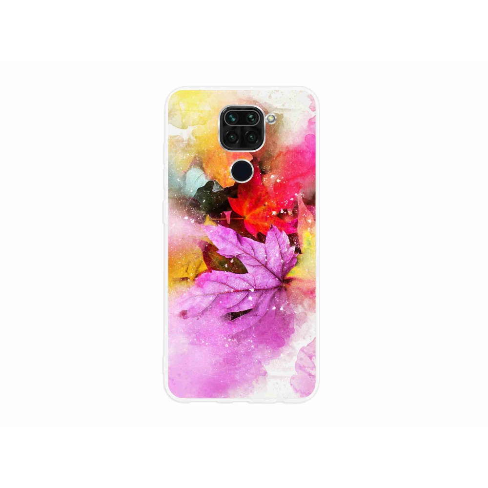 Gél borító mmCase a Xiaomi Redmi Note 9-hez - színes levelek