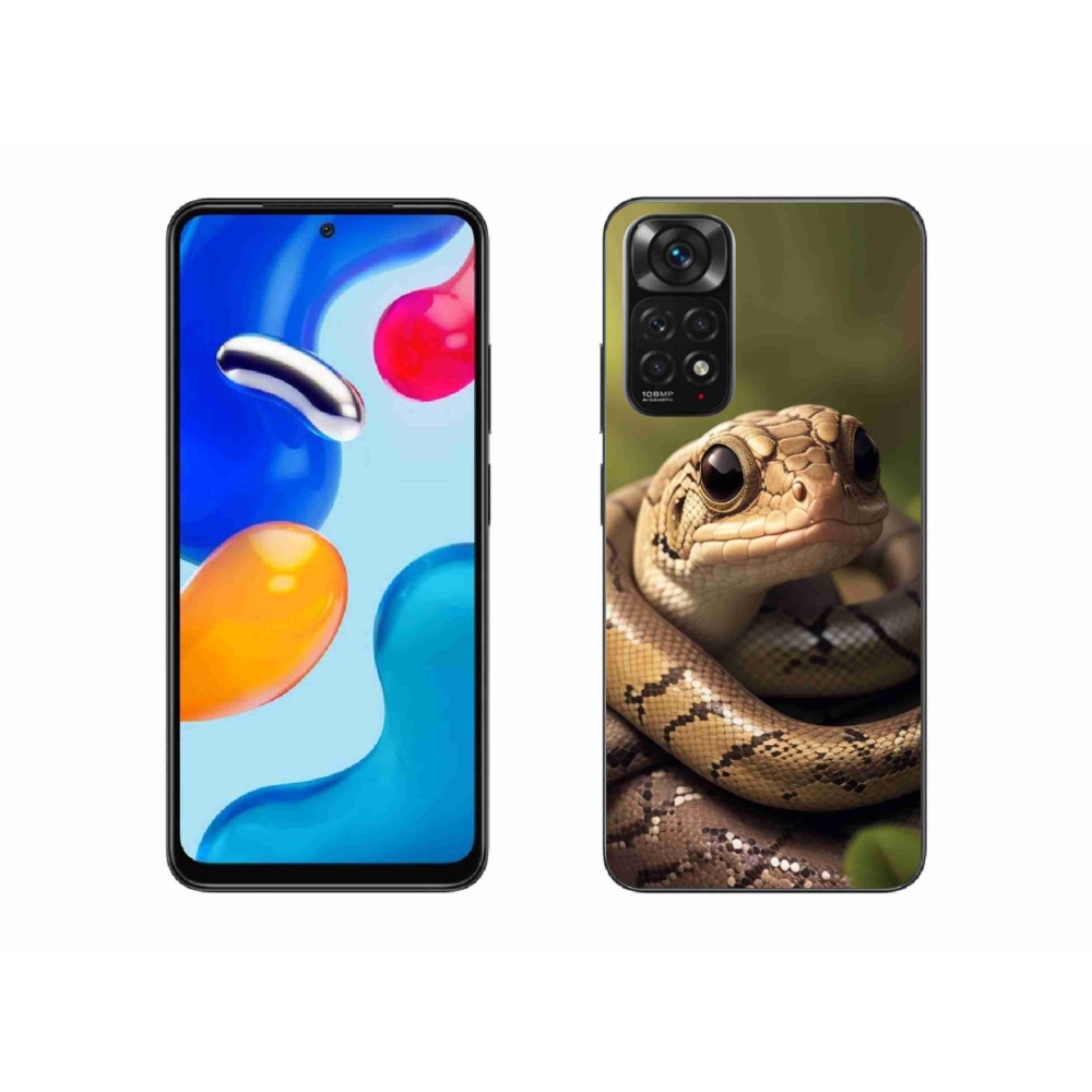 Gél borítás mmCase a Xiaomi Redmi Note 11S 4G-hez - kígyó 1