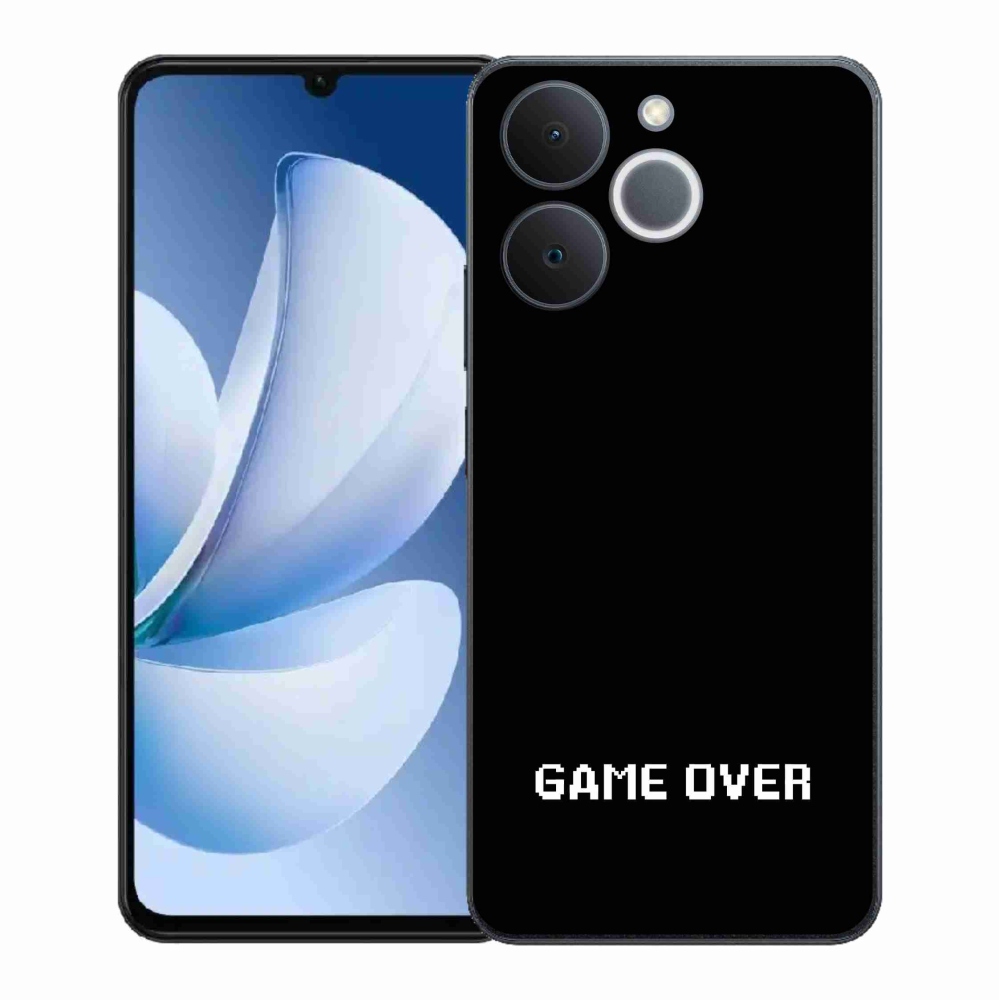 Gél borító mmCase a Realme Note 70T-hez - játék fekete háttérrel