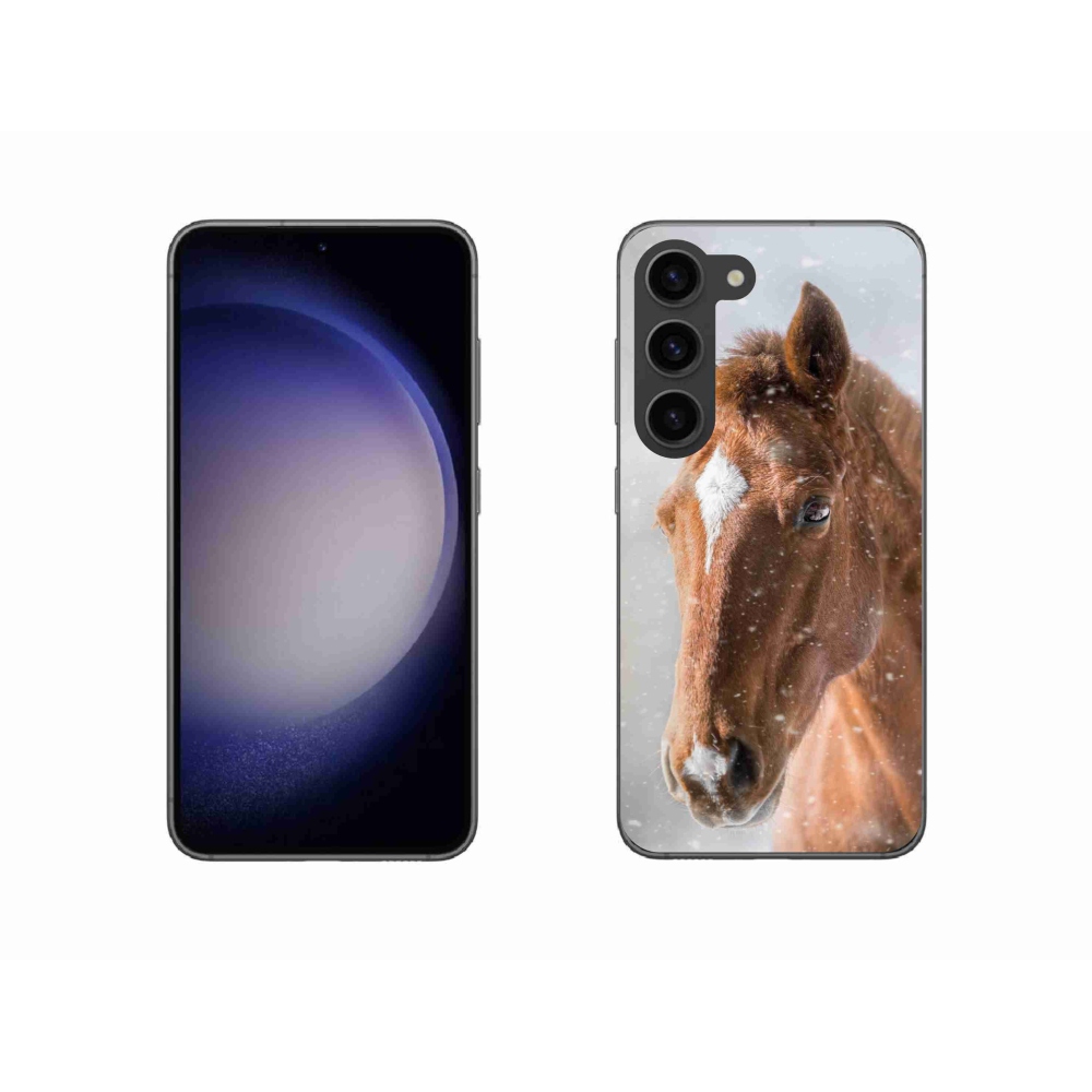 Zselés borítás mmCase Samsung Galaxy S23 5G - barna ló 2