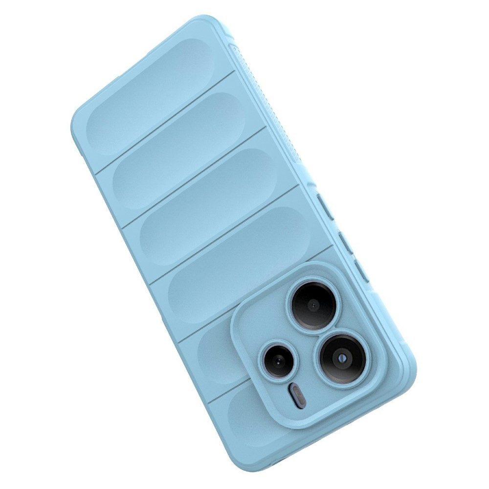 Rugg tartós zselés tok Xiaomi Redmi Note 14 5G - világoskék színben