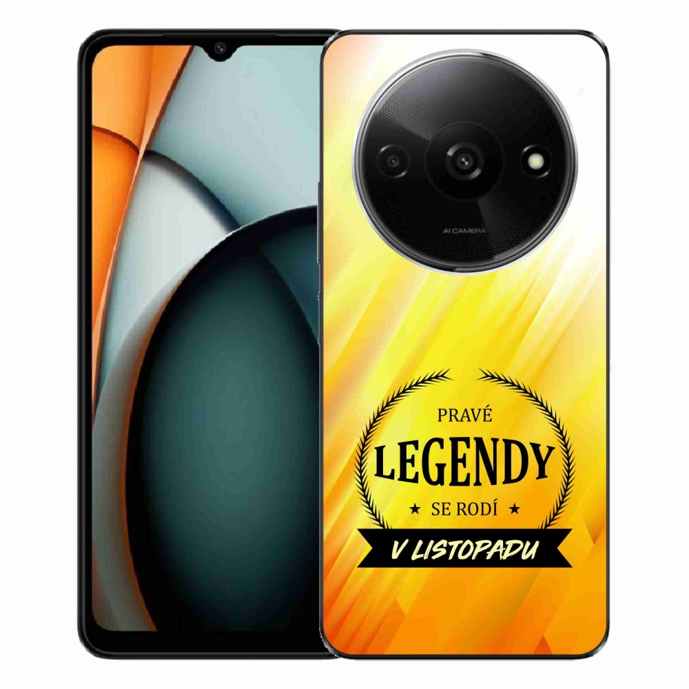 Gél borítás mmCase a Xiaomi Redmi A3-on - Legendák novemberben sárga háttérrel