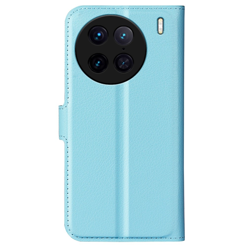 Litchi könyv tok a Vivo X90 Pro-hoz - kék